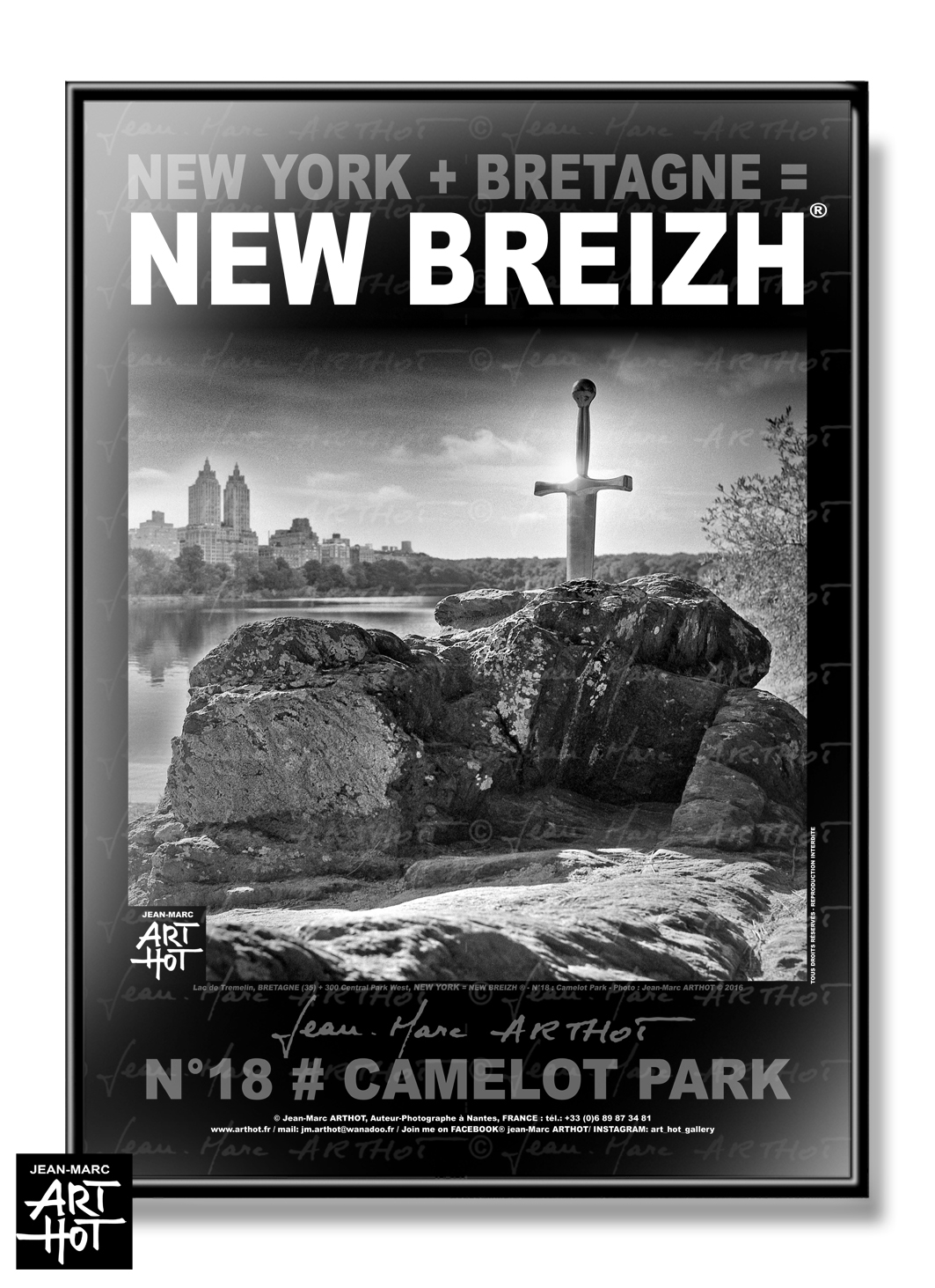 arthot-photo-art-b&w-new-york-bretagne-newbreizh-018-ile-et-vilaine-35-broceliande-excalibur-central-park-AFFICHE